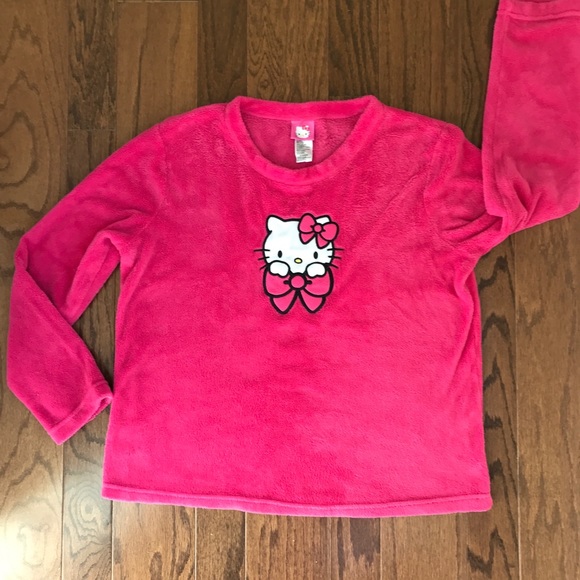 Hello Kitty adult large fluffy pink top - long sleeve - Picture 1 of 6